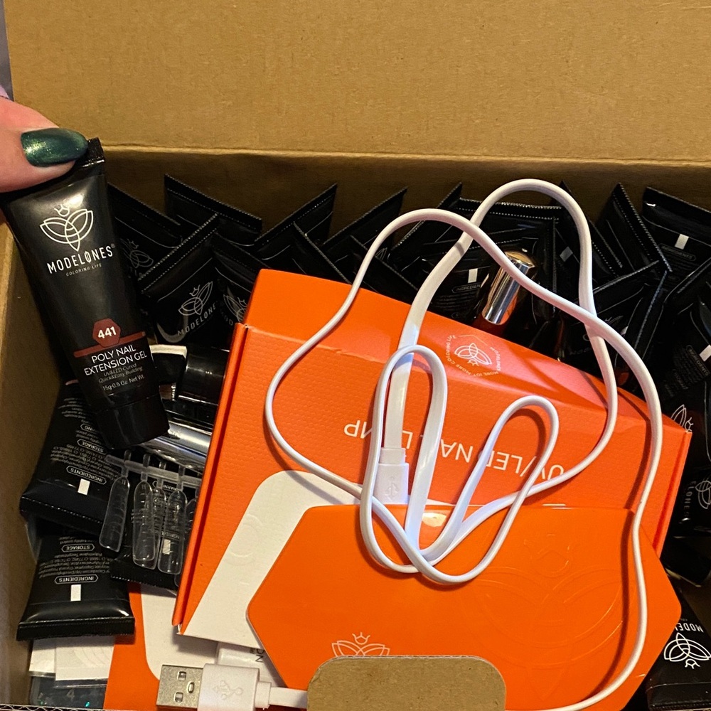 Poly Nail Extension Gel Kit - Black